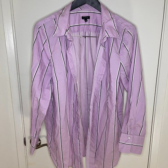 Talbots BOYFRIEND SHIRT - WEEKEND STRIPE - Picture 3 of 5